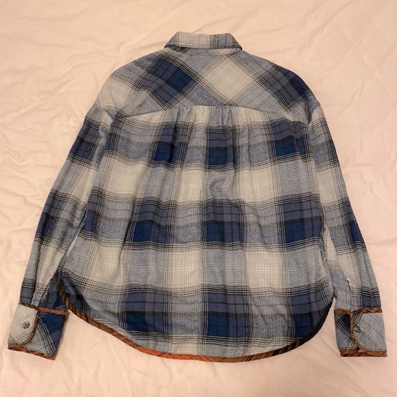 BDG Carl Slouchy Flannel Button-Down Shirt Size Small - Picture 9 of 9
